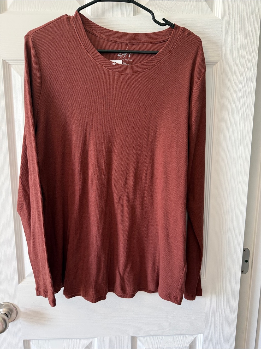 Maurices Crewneck Sweater in Burnt Red